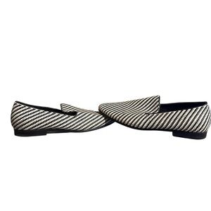 Giorgio Brutini White/Black Weaved Mens Loafers Size 9